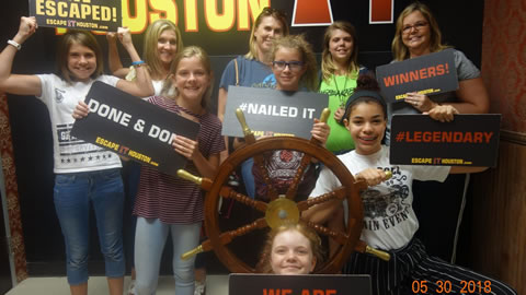 Girl Scout Troop 9661 played Escape the Titanic on May, 30, 2018
