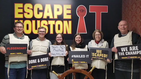 Team Madtown played Escape the Titanic on Jan, 4, 2019