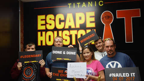 Austin's Maniacs played Escape the Titanic on Apr, 1, 2017