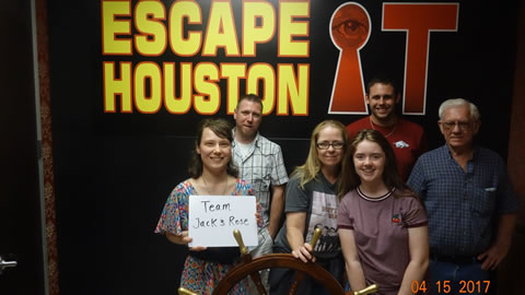Team Jack & Rose played Escape the Titanic on Apr, 15, 2017