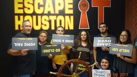 Texans! played Escape the Titanic on Jun, 9, 2017