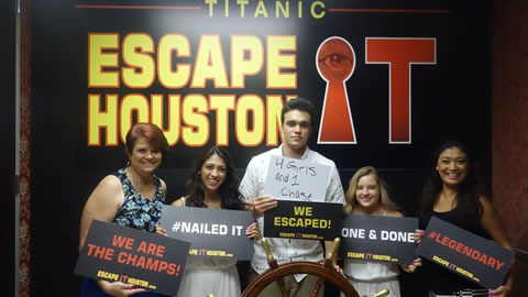 4 Girls and 1 Chase played Escape the Titanic on Jun, 18, 2017