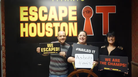 Astros Fans played Escape the Titanic on Nov, 1, 2017