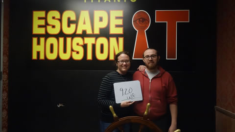 Speedy McHolmes played Escape the Titanic on Apr, 8, 2018