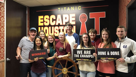 The Crew  played Escape the Titanic on Jan, 1, 2019